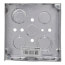 4" x 1-1/2" Deep Square Box w/ 1/2" & 3/4" Eccentric Knockouts, Welded Construction