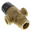 3/4" Press MIXCAL 3-Way Adjustable Thermostatic and Pressure Balanced Mixing Valve w/ Check Valve & Gauge