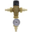 3/4" PEX Crimp MIXCAL 3-Way Adjustable Thermostatic and Pressure Balanced Mixing Valve w/ Check Valve & Gauge