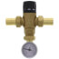 3/4" Sweat MIXCAL 3-way Thermostatic Mixing Valve w/ Temperature Gauge & Check Valve