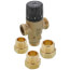 1" Male NPT MIXCAL 3-way Thermostatic Mixing Valve