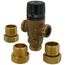 1" Male NPT MIXCAL 3-way Thermostatic Mixing Valve w/ Check Valve