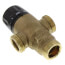 1" Male NPT MIXCAL 3-Way Adjustable Thermostatic Mixing Valve w/ Temp Gauge