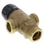 1" Sweat MIXCAL 3-Way Thermostatic Mixing Valve w/ Temperature Gauge