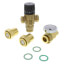 1" Sweat MIXCAL 3-way Thermostatic Mixing Valve w/ Temperature Gauge & Check Valve