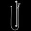 1-1/2 x 36" Chrome/Stainless Commercial Shower w/ Slide Bar/Grab Bar, 52236GBM17