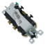 Duplex Style Single Pole Combination Switch, 15A - Ivory (120/277V)