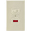 Duplex Style Single Pole Pilot Light Combination Switch, 15A - Light Almond (120V)
