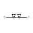 PowerBar - (1) Bracket (2) TouchDown Clamps (4) Drill-Tip Screws (9"- 16" Opening)