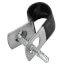 5/16" Vinyl Coated Steel Clamp with Screw for 3/8" Nominal Tube, #3 Rebar, or 3/8" Threaded Rod