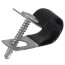 5/16" Vinyl Coated Steel Clamp with Screw for 3/8" Nominal Tube, #3 Rebar, or 3/8" Threaded Rod