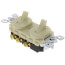 Duplex Style Single Pole/3-Way Combination Switch, 15A - Ivory (120/277V)