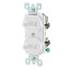 Single-Pole, Duplex Style Switch Combo, 3-Way Combo, 15A - White (120/277V)