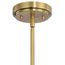 Kimrose 6 Light Chandelier w/ Clear Fluted Glass (Brushed (Natural Brass)