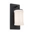 Vetivene 12" 1 Light Wall Sconce (Textured (Black)