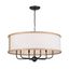 Heddle 30" 6 Light Chandelier (Anvil Iron)