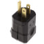 Industrial Grade, 2 Piece Plug 15A, NEMA 5-15P - Black (125V)