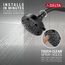 H2okinetic 5-Setting Contemporary Shower Head (Matte Black), 52638-BL18-PK