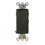 15A 120/277V Decora Plus Rocker Double-Throw Ctr-OFF Maintained Contact AC Quiet Switch (Black)