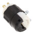 Industrial Grade, Straight Blade Plug 15A, NEMA 5-15P - Black/White (125V)