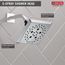 H2okinetic 5-Setting Angular Modern Raincan Shower Head (Chrome), 52664
