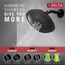 H2okinetic 3-Setting Raincan Shower Head (Matte Black), 52686-BL
