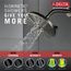 H2okinetic 3-Setting Raincan Shower Head (Lumicoat Stainless), 52688-SS-PR