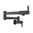 Blancoculina II Wall-Mounted Pot Filler w/ 2 Single-Lever Handles, 1.5 GPM - Matte Black, 527486