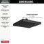 Raincan Single Setting Showerhead (Matte Black), 52841-BL