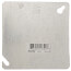 4" Square Flat & Blank Single Gang Cover