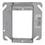4" Steel Square 1-Gang Tile Wall Cover - 1-1/2" Raised