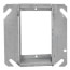 4" Steel Square 1-Gang Tile Wall Cover - 1-1/2" Raised
