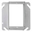 4" Steel Square 1-Gang Tile Wall Cover - 2" Raised