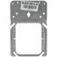 4" Square Box Mounting Plate with 3/4" Double Gang Device Ring