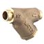 1-1/4" LFS777SM1-20 Copper Sweat Wye Pattern Strainer w/ Tapped Retainer Cap, 20 Mesh Screen