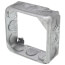 4" x 1-1/2" Deep Square Box Extension Ring w/ 1/2" Knockouts
