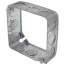 4" x 1-1/2" Deep Square Box Extension Ring w/ 1/2" Knockouts