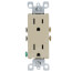 Decora Duplex Receptacle w/ Quickwire, 15A, 5-15R - Ivory (125V)