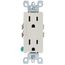Decora Duplex Receptacle w/ Quickwire, 15A, 5-15R - Light Almond (125V)