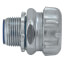 3/4" Insulated Zinc Plated Steel Straight Liquid Tight Connector