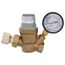 1/2" FNPT Union x FNPT PresCal Compact Pressure Reducing Valve with Gauge