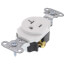 Heavy-Duty Spec-Grade Single Receptacle, 2P, 3-Wire, NEMA 5-20R - White (20A, 125V)