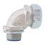 3/4" Insulated Zinc Plated Steel 90-Degree Liquid Tight Connector 
