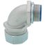 1-1/4" Insulated Zinc Plated Steel 90-Degree Liquid Tight Connector
