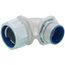 1-1/4" Insulated Zinc Plated Steel 90-Degree Liquid Tight Connector