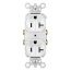 Dual-Controlled Plug Load Controllable Duplex Receptacle, 20A, 2P, NEMA 5-20R - White (125V)