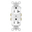 Half-Controlled Plug Load Controllable Duplex Receptacle, 20A, 2P, NEMA 5-20R - White (125V)
