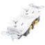 Hard Use Spec Grade Duplex Receptacle, 20A, 2 Pole, 3 Back & Side Wire, NEMA 5-20R - White (125V)