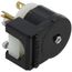 Industrial Grade Straight-Blade Plug, 20A, NEMA 5-20P - Black/White (2P, 125V)