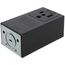 Industrial Grade Surface Mounting Straight Blade Power Receptacle, 2P, 50A, NEMA 6-50R - Black (250V)